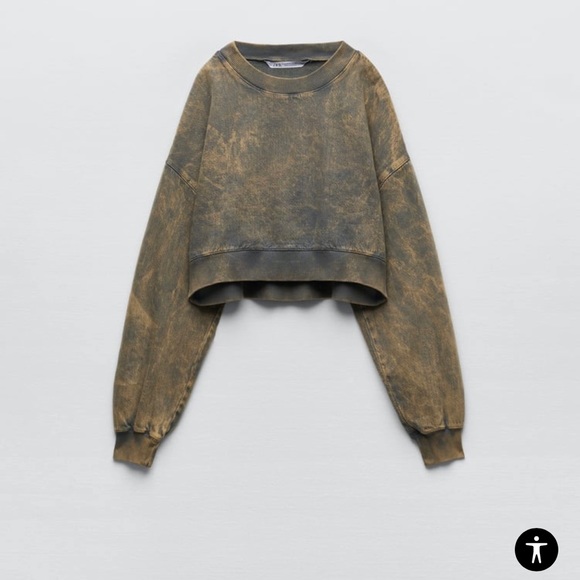 Zara faded effect crop top - Picture 4 of 4